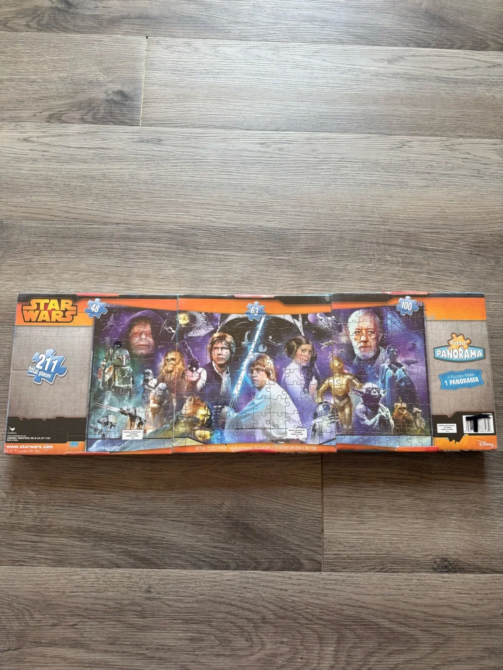 Star Wars 3-in-1 Original Trilogy Panorama Puzzle Brand New Sealed 211 Pieces